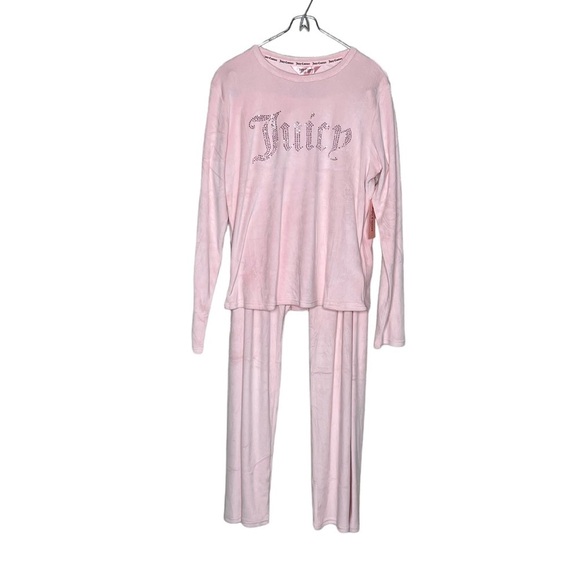 Juicy Couture Other - Juicy Couture Y2K Rhinestones Vetvet Fleece Lounge set